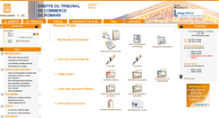Desktop Screenshot of greffe-tc-romans.fr
